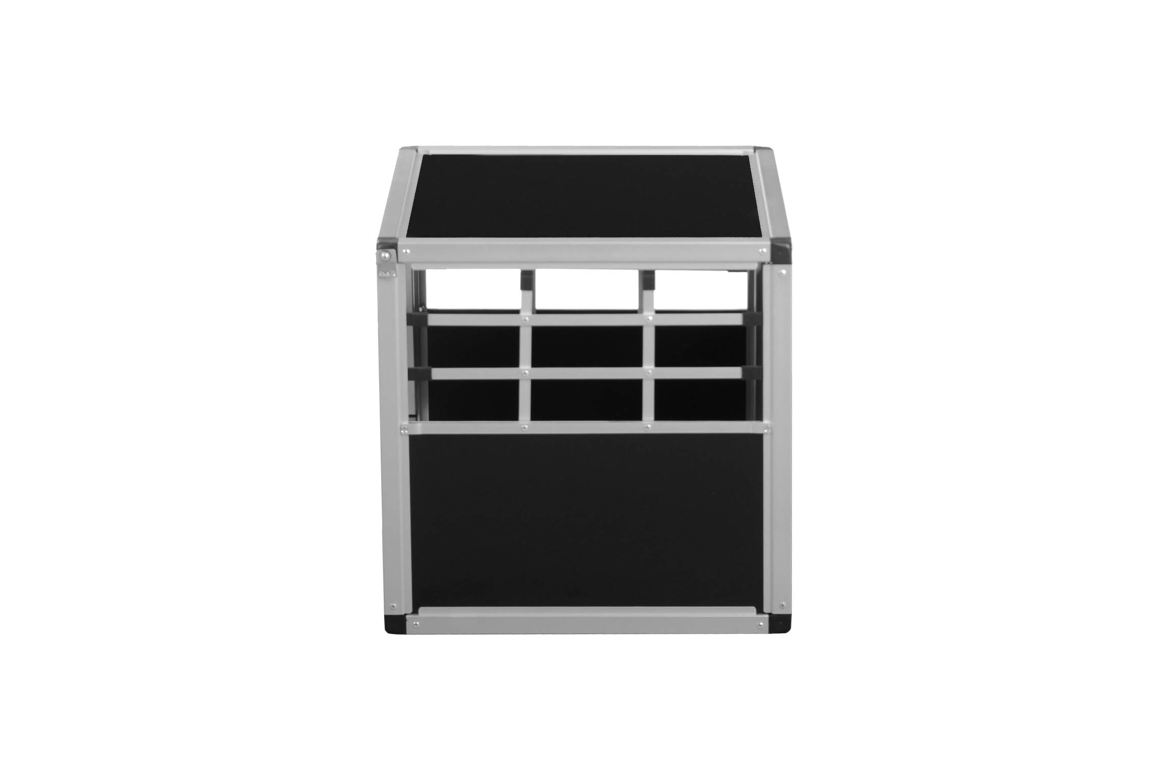 ALPUNA Transportbox N26 – Aluminium Hundebox 50×50×50 cm – Auto Hundebox, sicherer Hundetransport im Kofferraum