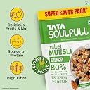 Tata Soulfull Crunchy Millet Muesli, 700 g, Contains Wholegrains Nuts & Fruits, Source of Protien, High Fibre, Contains Ragi & Jowar gallery image