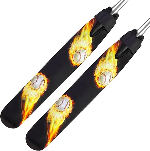 Miniatura 1 de Funda para calentador de manga de murciélago, 2 unidades, bolsa de protección de barril de bate de béisbol sóftbol con gancho, calentadores ligeros