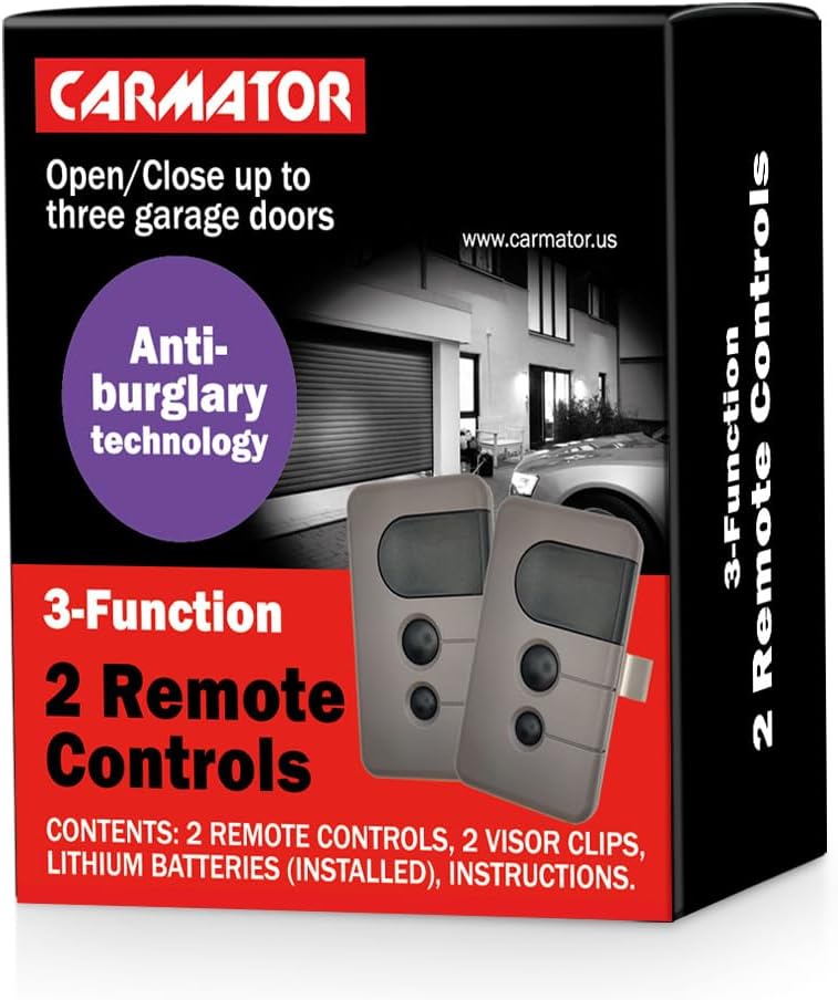 for 41AC050 41AB050 41AS050 41AB150 41AC150 41AC175 HBW2028 for LiftMaster Chamberlain Sears Craftsman Garage Door Opener Remote with Purple Learn Button (2 pcs)