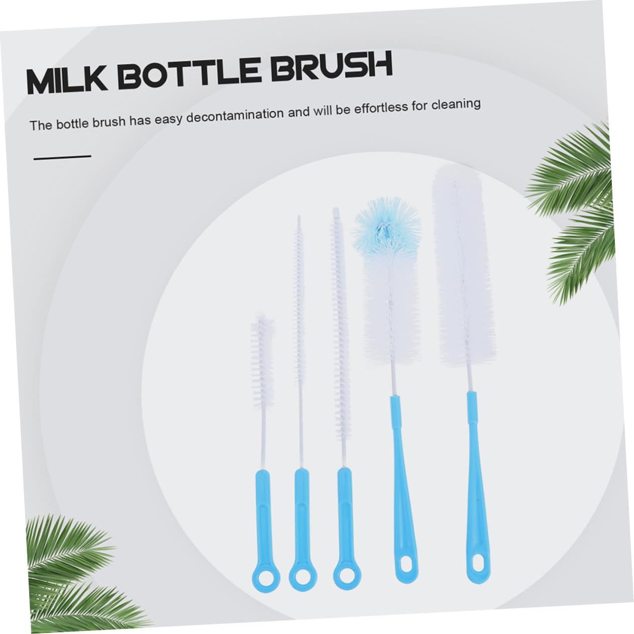 MAGICLULU Juego De 3 Cepillos para Biberones Cepillo De Limpieza para Biberones Cepillo De para Agua De Bebé Uso Doméstico 5 Unidades X 3
