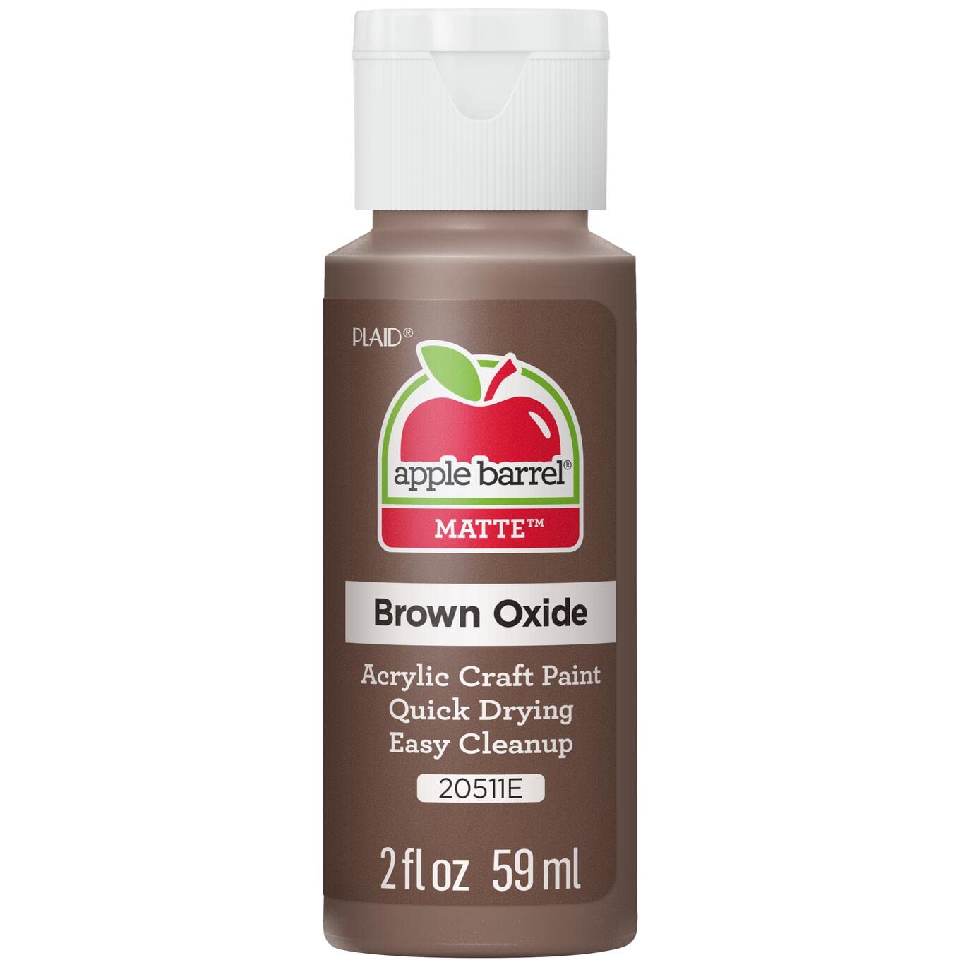 Apple Barrel Acrylic Paint, Brown, 2oz — image 1