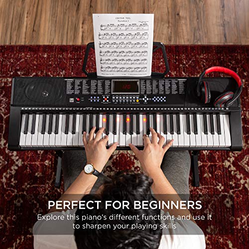 image for Best Choice Products 61-Key Beginners Electronic Keyboard Piano Set w/