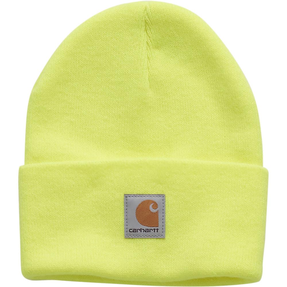 Carhartt Kid's CB9012 Knit Beanie - Unisex Youth One Size Fits All Bright Lime