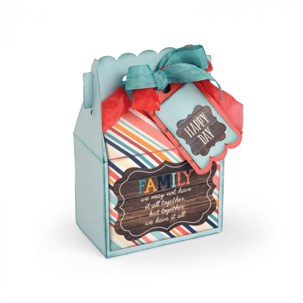 Sizzix Bigz L Die 659719, Scalloped Gable Box, Milti Color, One