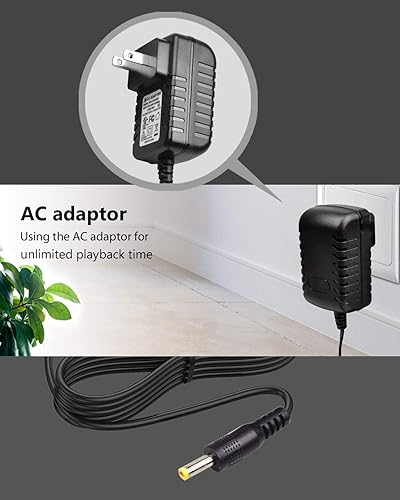 Miniatura 7 de Cargador de pared para reproductor de DVD portátil, cable de alimentación, adaptador de red AC-DC compatible con UEMEHDJUNTUNKORDBPOWER DVD portátil