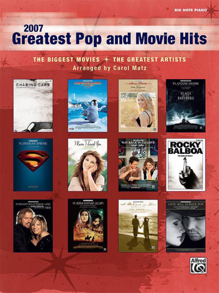 Buy 2007 Greatest Pop and Movie Hits: Big Note Piano — BookShops.in