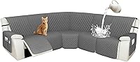 Vista 1 de Arfntevss - Fundas de sofá seccional reclinable 100% impermeables en forma de L, funda de sofá para sofá seccional reclinable en forma de L, juego