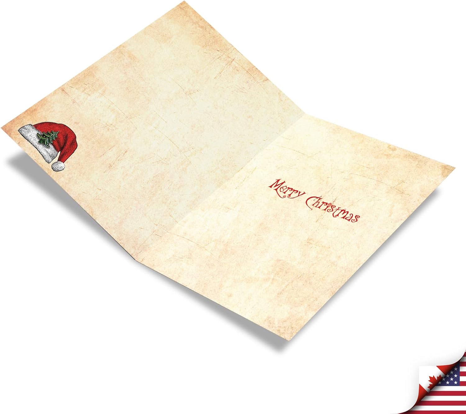 The Best Card Company - 12 Cat Christmas Greeting Cards - Cute Boxed Notecard Set, Holiday Animal Cards with Envelopes (1 Design, 12 Cards) - Steampunk Cats Red Hat B6554CXSG
