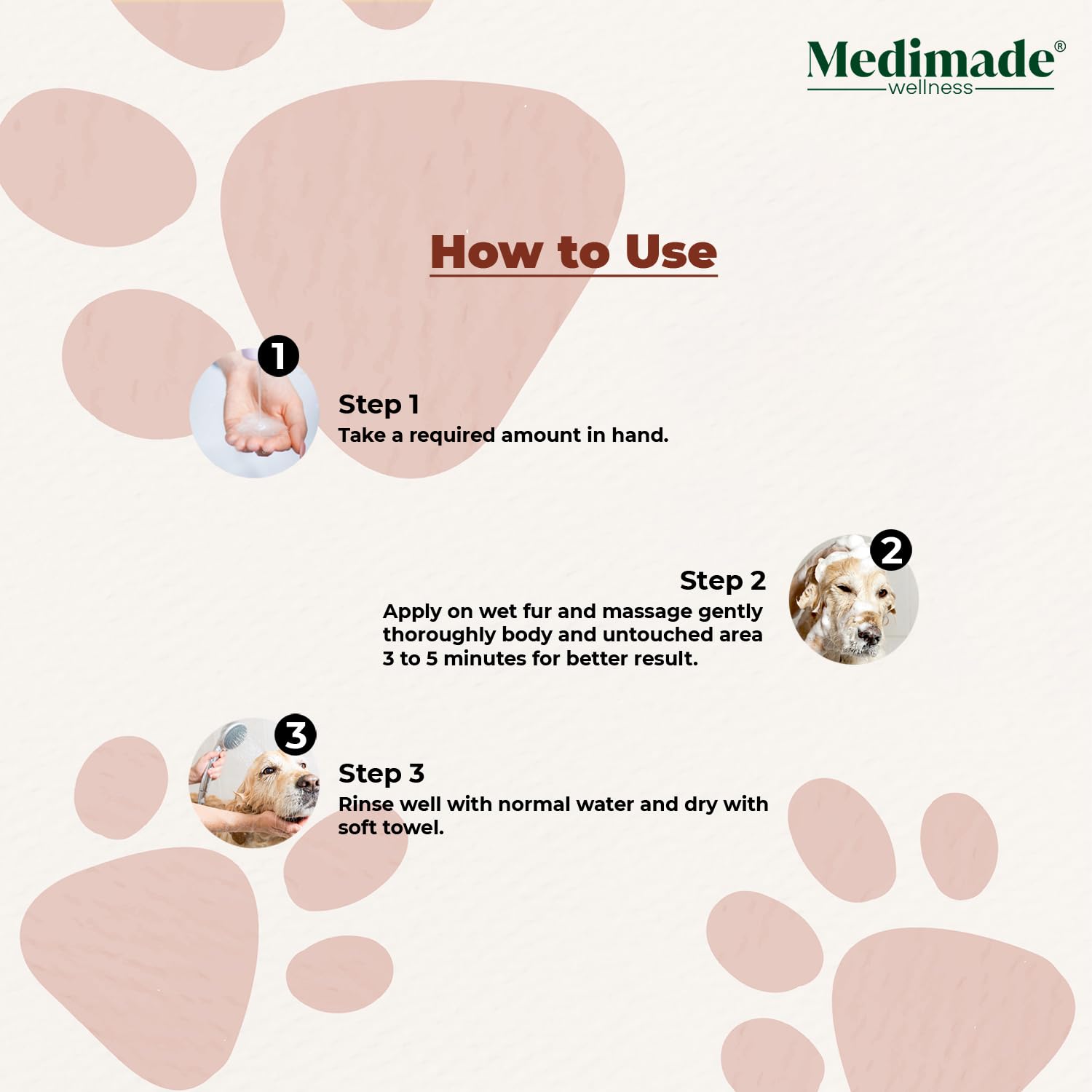 Medimade Hair Conditioner for Pets with Shea Butter & Coconut - 200 ml 3