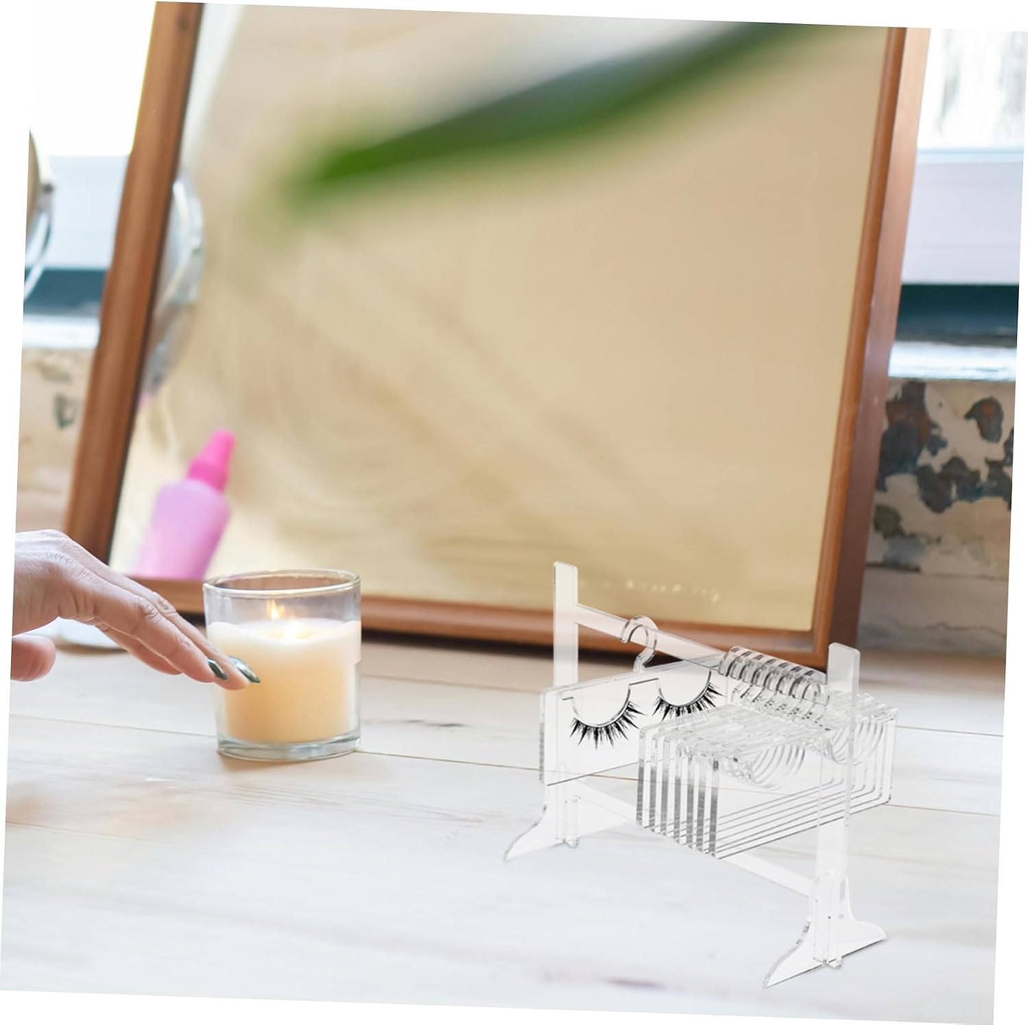 VALICLUD Acrylic Lash Storage Holder Hanger Shape for Eyelashes image 4