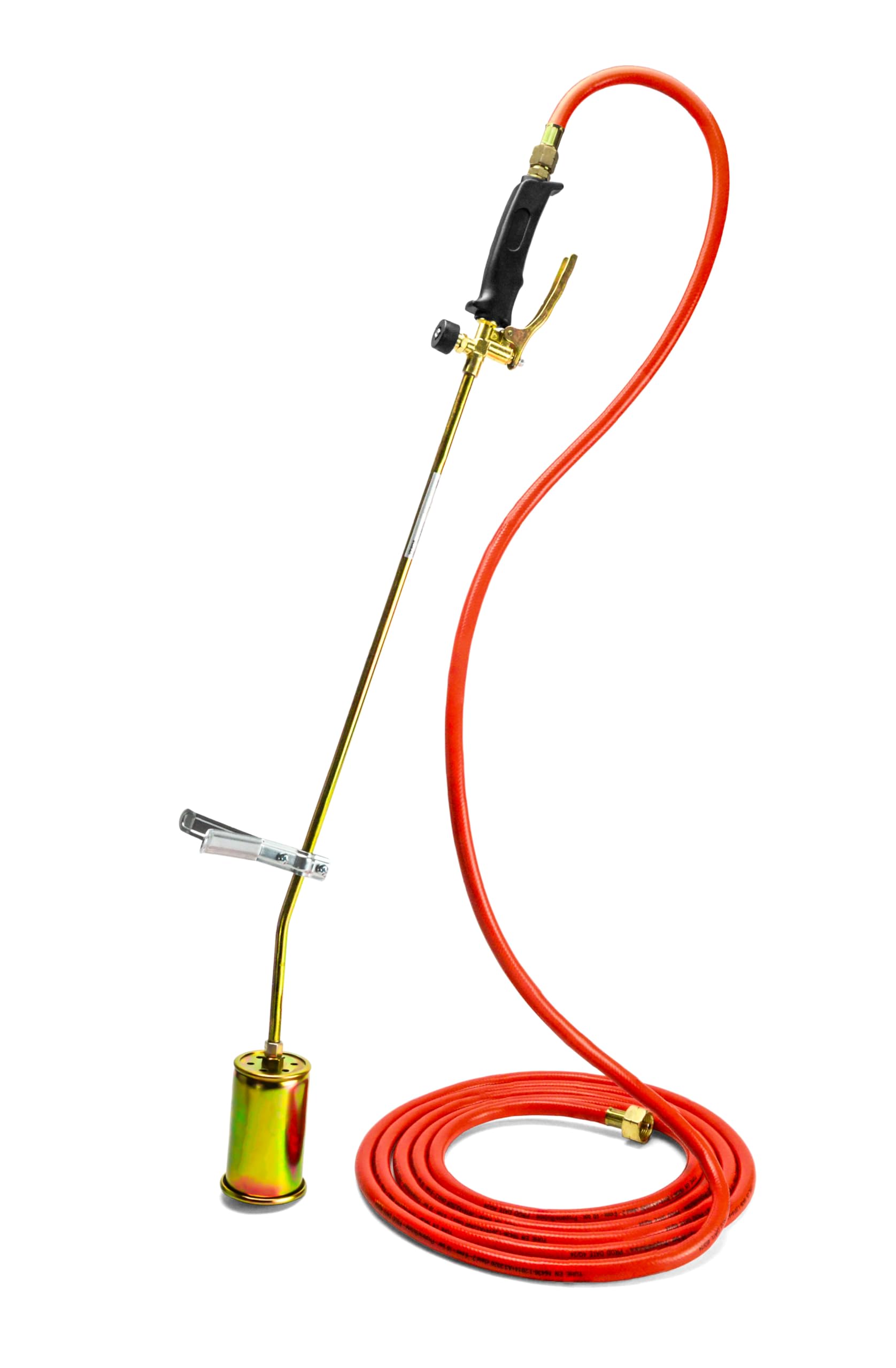 Brûleur à gaz désherbeur 58 kW avec tuyau de 5 mètres, adaptateur et support, brûleur de toiture, désherbage thermique, allume-feu