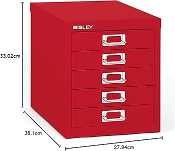 。*様 BISLEY スチール製 6段引き出し 赤 様 BISLEY スチール製 6段引き出し 赤 BISLEY スチール