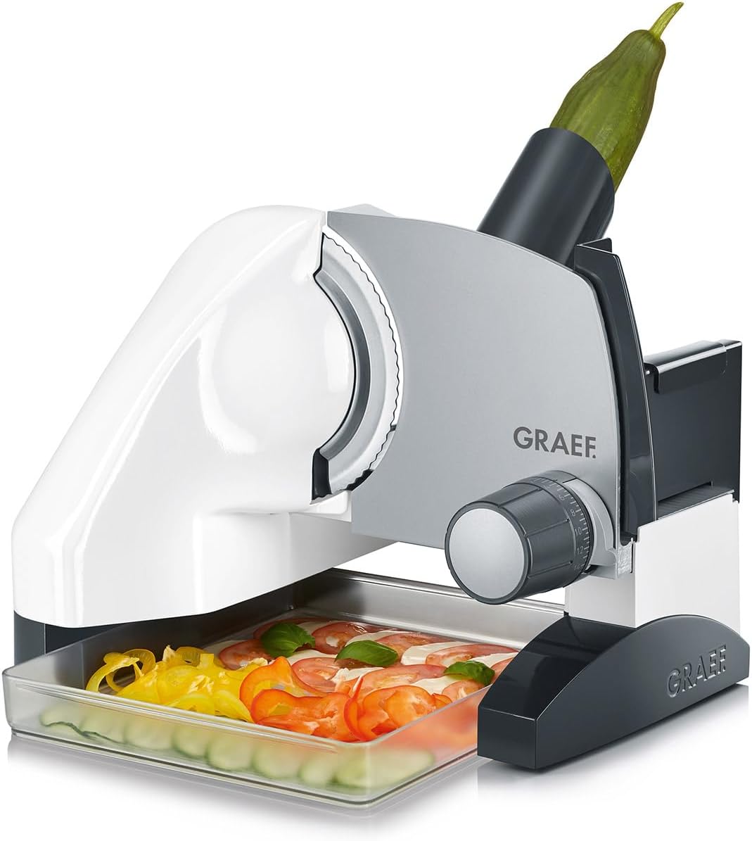 S50001 Slicer with Storage Box and MiniSlice Attachment, White