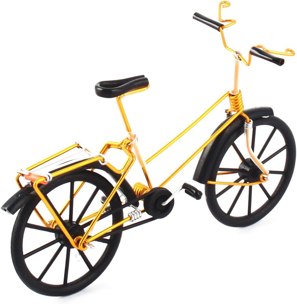 Ruilogod Cycling Collection Wire Art Bicycle Bike Model Handmade Desk Decoration Toy Gift Gold Tone (id: 549 25b c9a f26 e20 image 2
