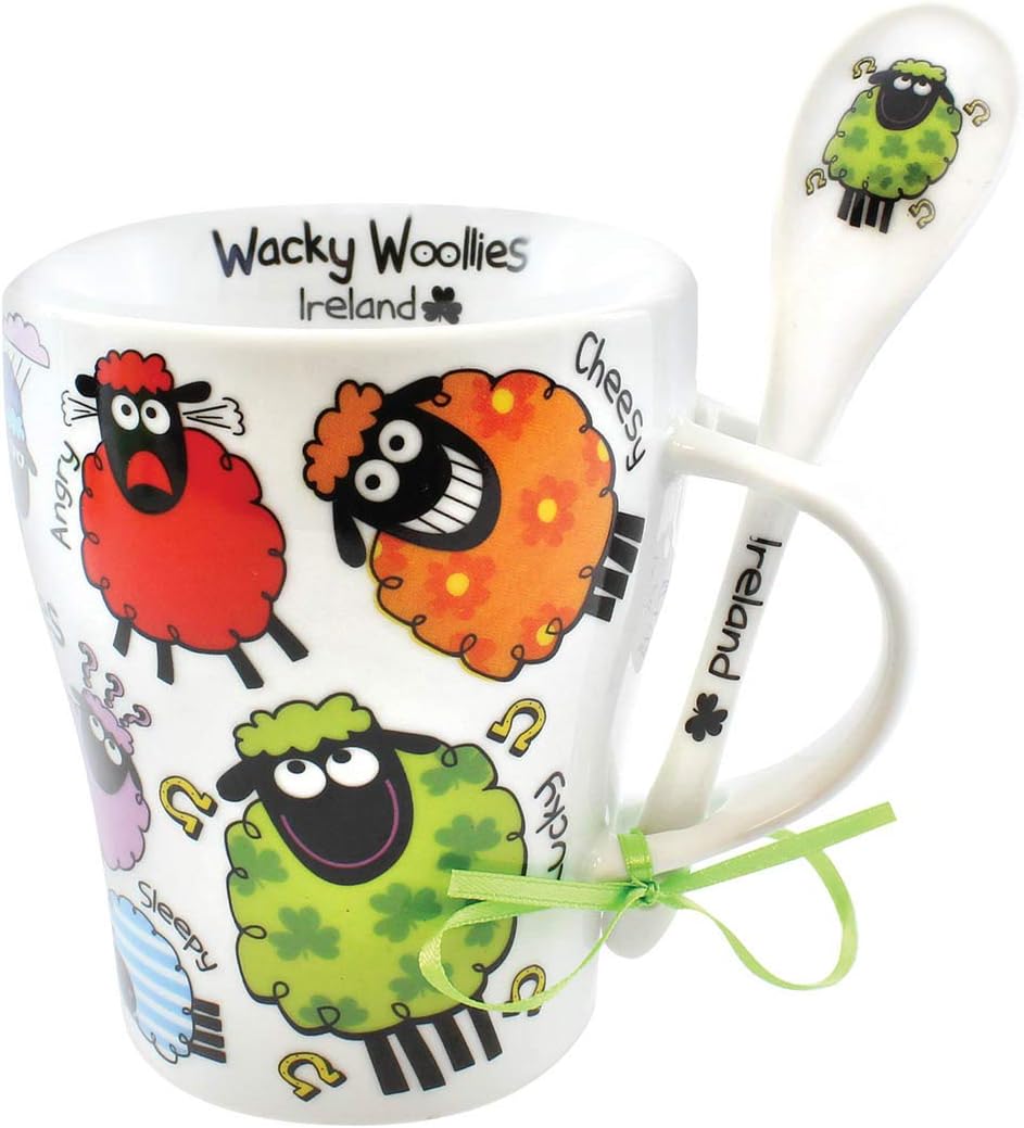 Wacky Woollies Mug And Spoon Set