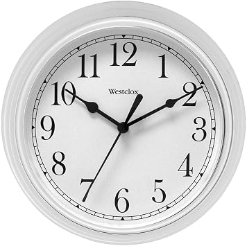 Salton Westclox Simplicity Wall Clock, White