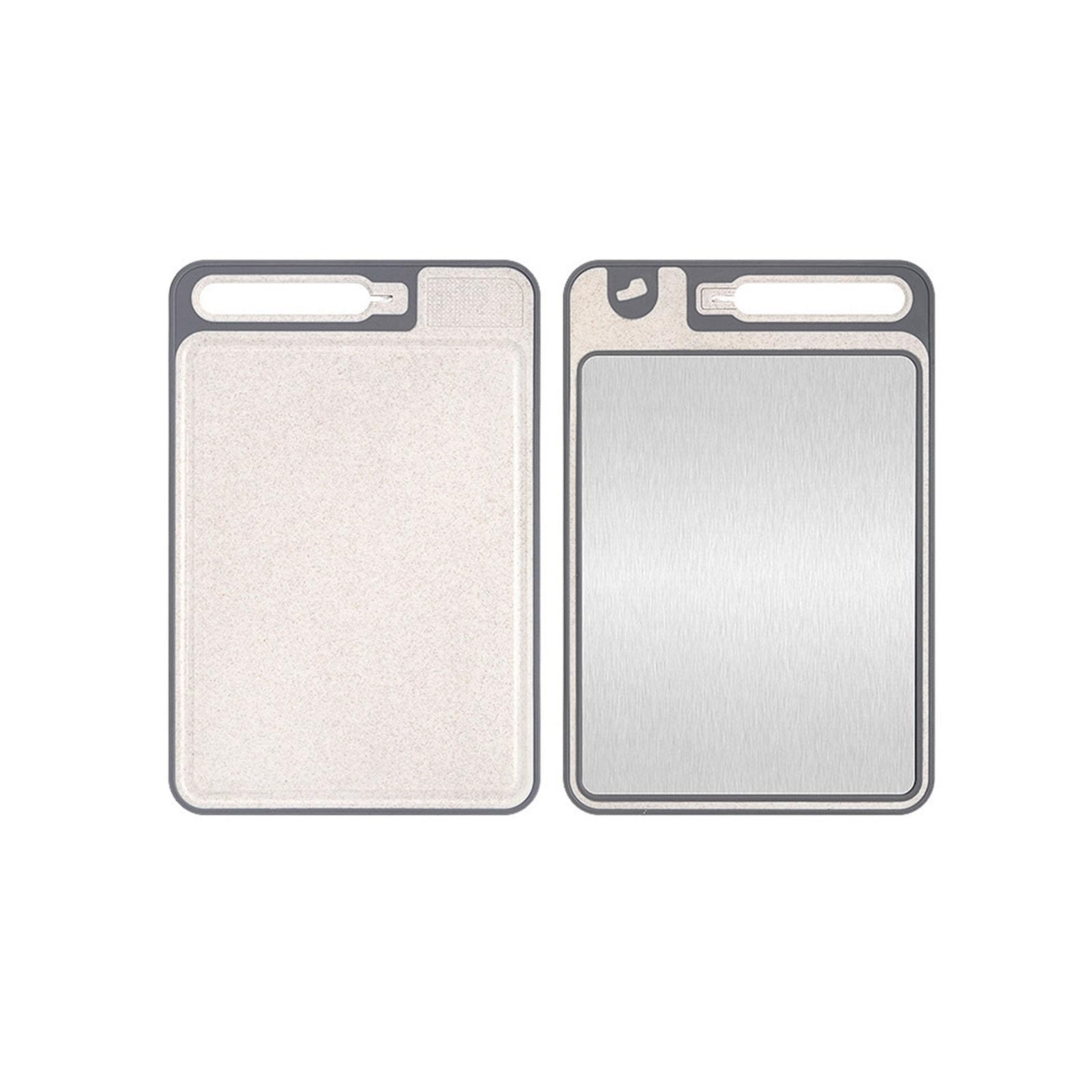 HGENAHGTF Duty Stainless Steel Chopping Board Two Sided for Meat Vegetables and Fruits Home Cooking Rudiments