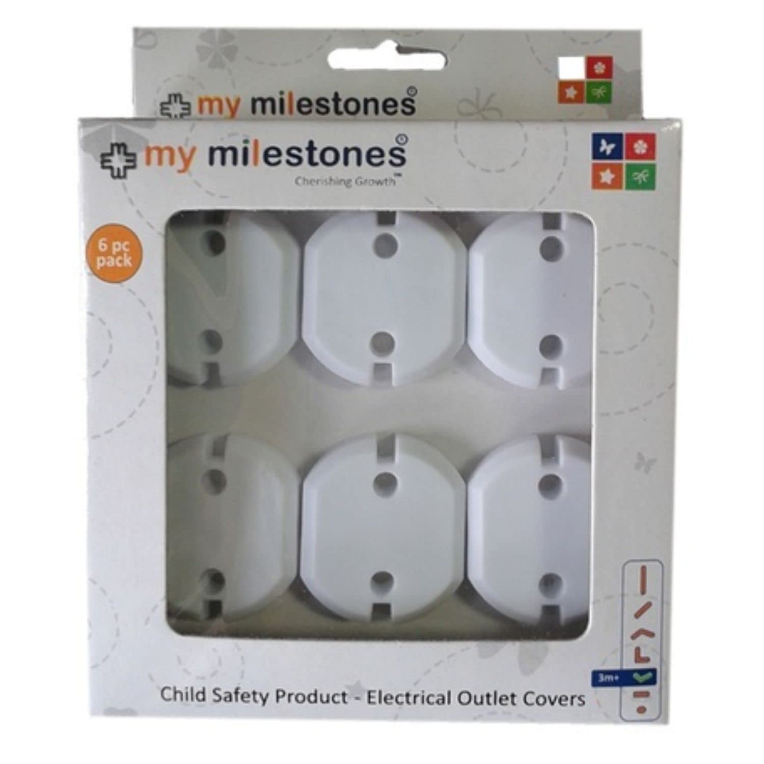 My MilestonesBaby Home Safety - Electrical Outlet Covers - 6pcs