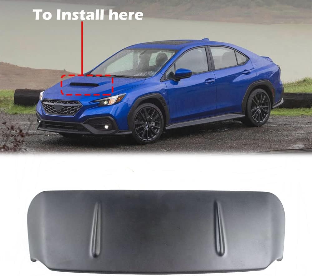 Compatible with 2022-ON WRX 5th Sedan VB Front Hood Bonnet Cover Air Intake Scoop Cover Trim Matte Black