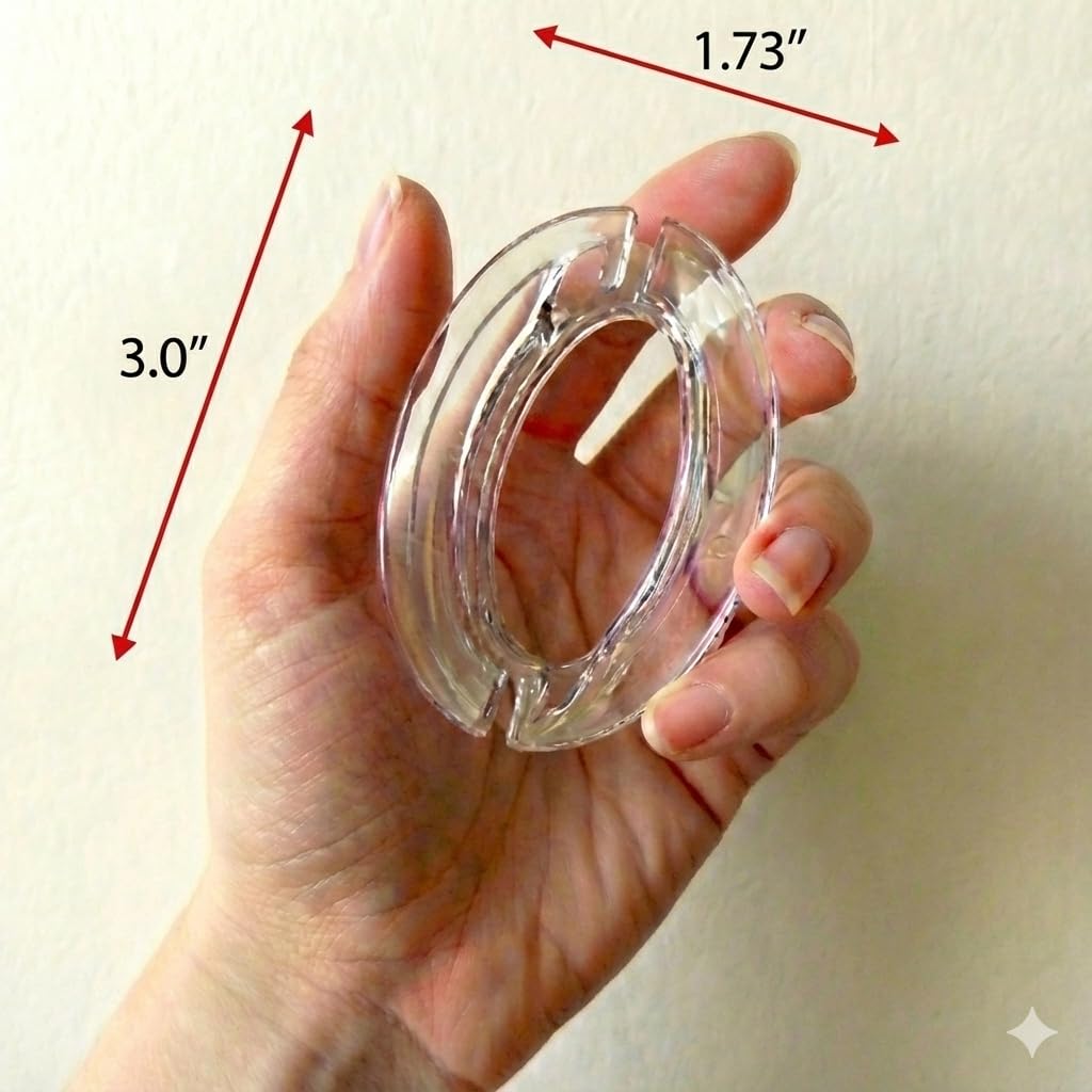 Iba Innovations Blind Cord Winder - No Wall Damage Safety Blind Cord Wrap Cleat Alternative (Clear, 2 - Pack)