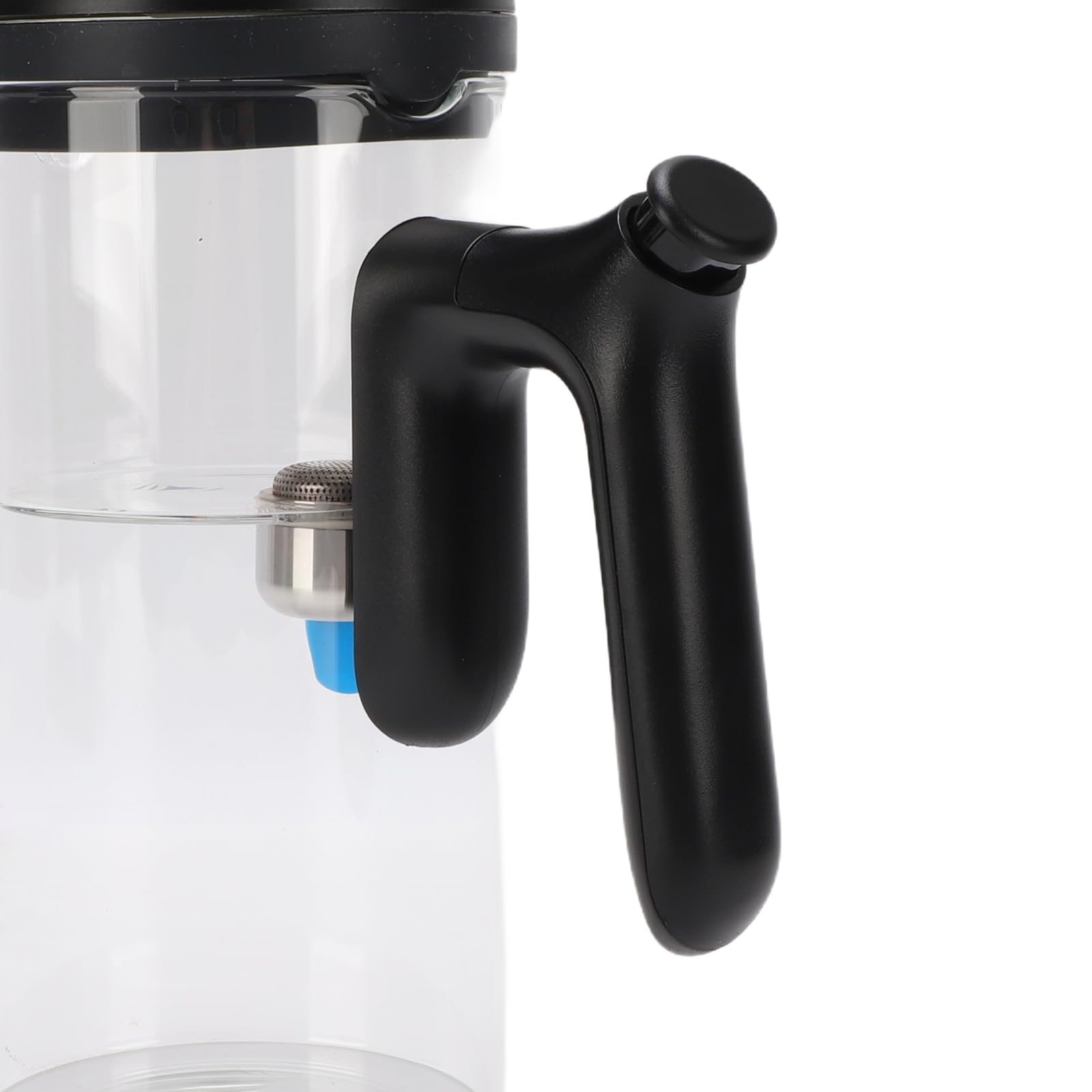 Teekanne aus Glas mit Innenkammer, Bewahrt den Natürlichen Geschmack, Magnetischer Niederdrückmechanismus Trennt Wasser und Blätter für Schwarzen Grünen Oolong-Tee