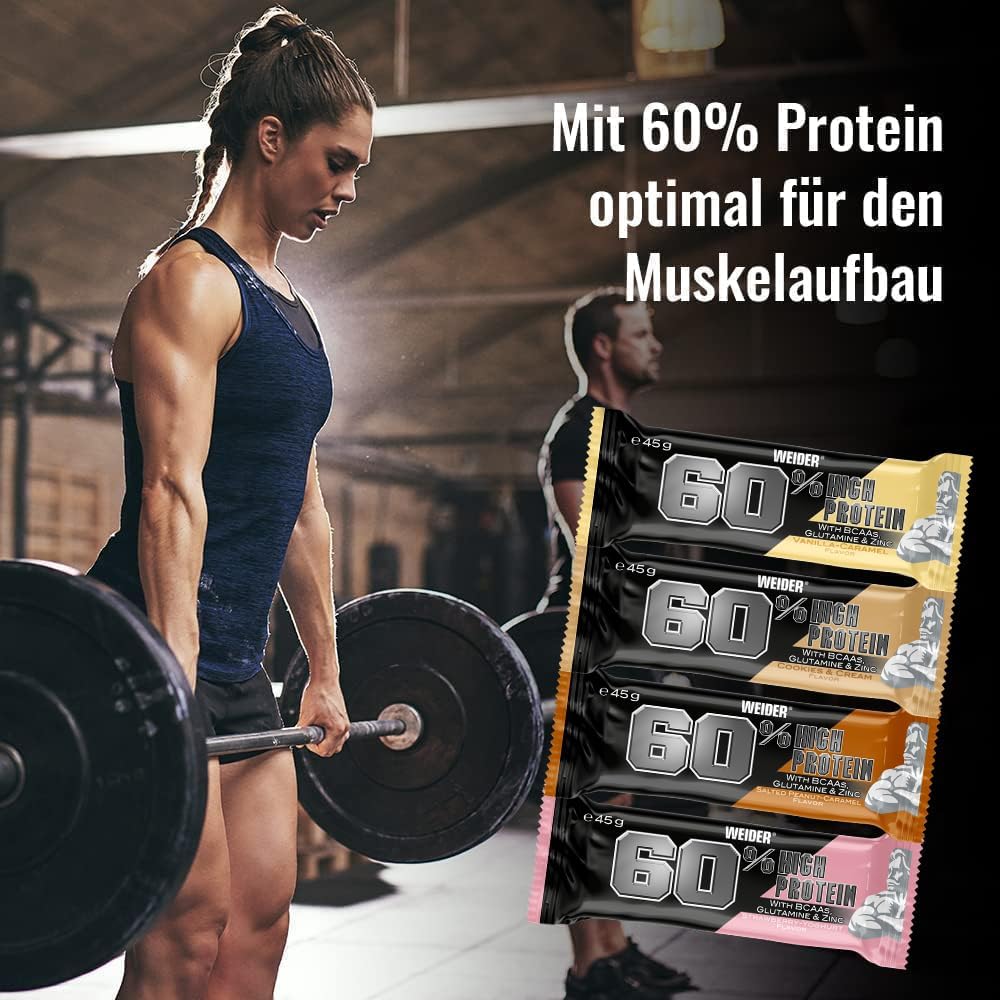 Wedier 60% Protein Bar Cookies & Cream, 24 x 45 g of Protein, Low Carb, Low Sugar, 24 bars P33537