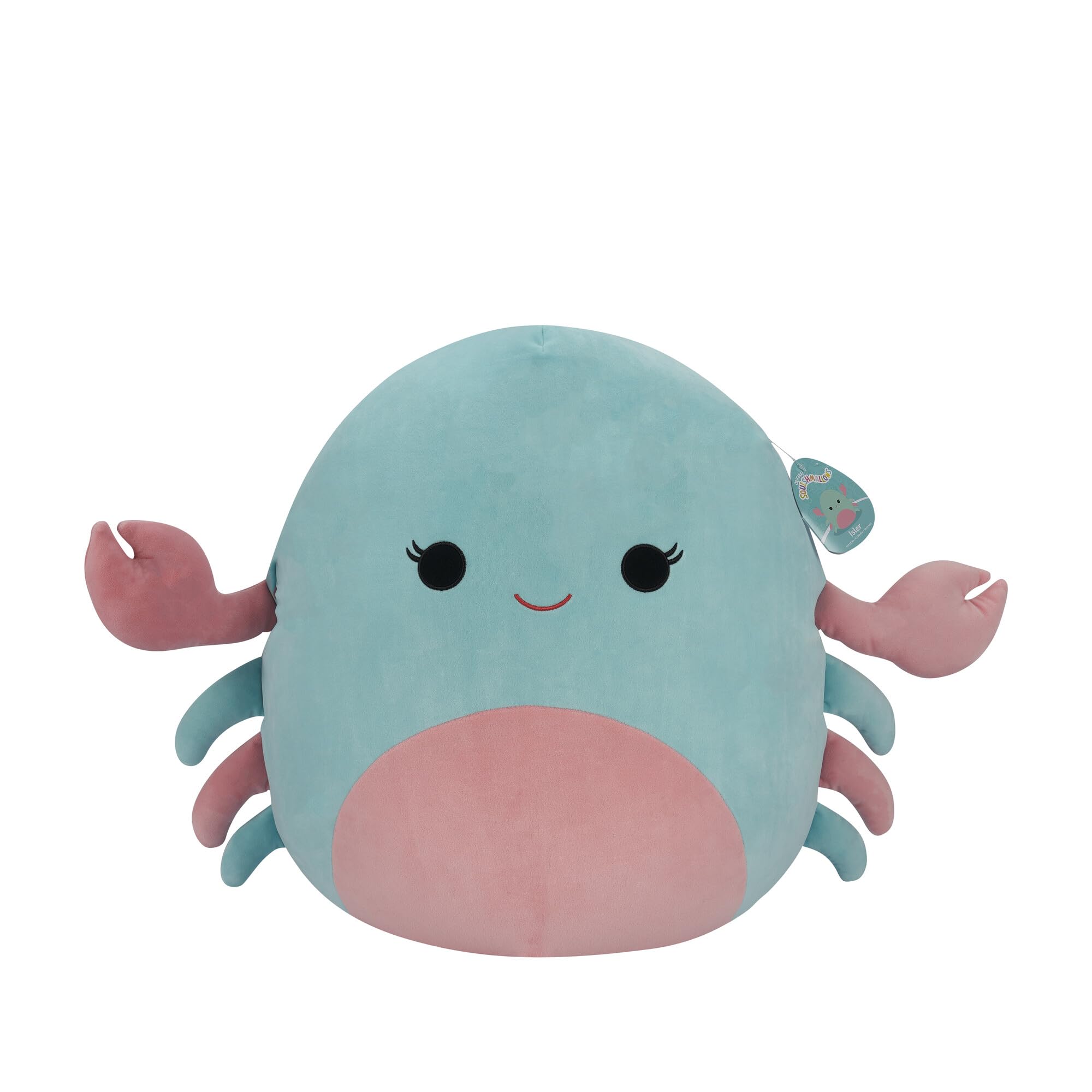 Squishmallows Original 20-Inch - Isler the Pink and Mint Crab Extra-Large-Sized Ultrasoft Official Plush