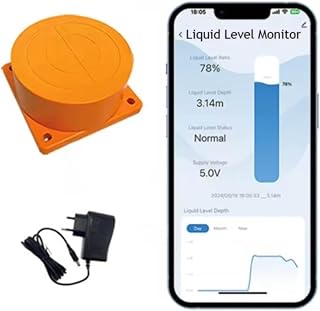 ME201W WLAN Wasserstandssensor Sonar Füllstandsmessgerät 10cm-4m IP65 wasserdicht für Smart Home Tanküberwachung mit App-Alarm für Zisternen(For für zigbee)