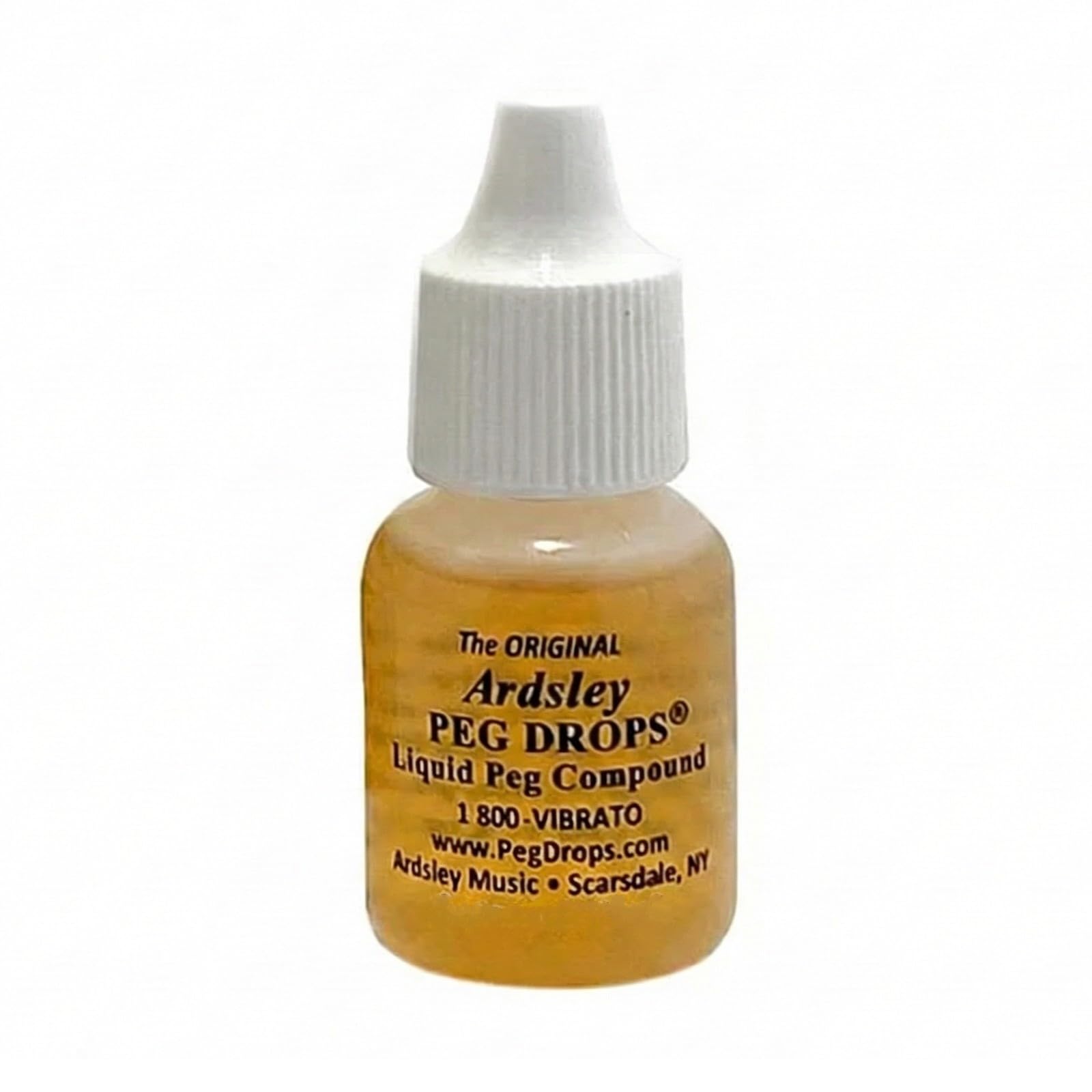 Peg Drops - The Original Liquid Peg Compound for Violin, Viola, Cello & Bass - Stops Slipping and Squeaking Pegs – Easy No-Remove Application - 1/3 oz (9.8ml)