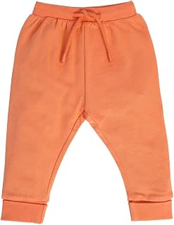 miniklub Baby Full Length Knitted Cotton Jogger (Orange Color) Price In India