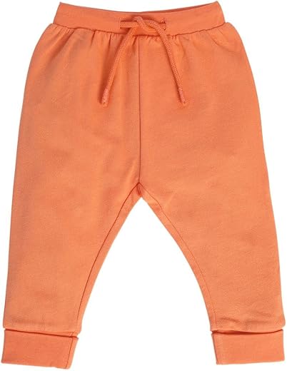 miniklub Baby Full Length Knitted Cotton Jogger (Orange Color)