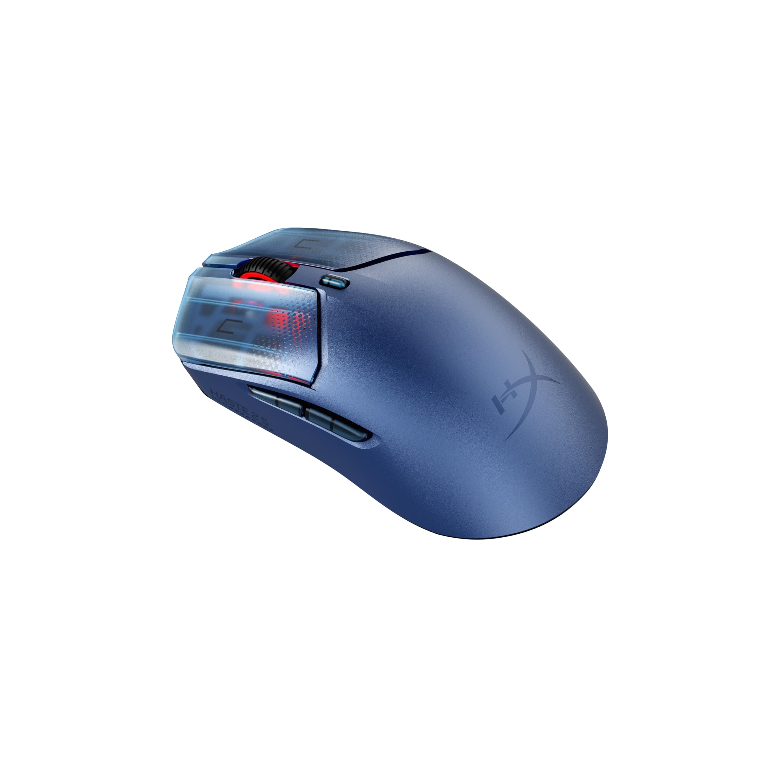 HyperX Pulsefire Haste 2 S Wireless, Souris Gaming sans Fil Ultra Légère 64 g, Coque en Alliage de Magnésium, Capteur HyperX 26K Jusqu’à 26 000 DPI, Autonomie Jusqu’à 120h, Patins en Verre, Bleu