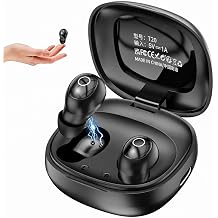 Invisible Earbuds for Small Ears, Super Light Mini Sleeping Headphones with Bluetooth 5.4, 30H Battery Case for Side Sleepers Office Gym Black
