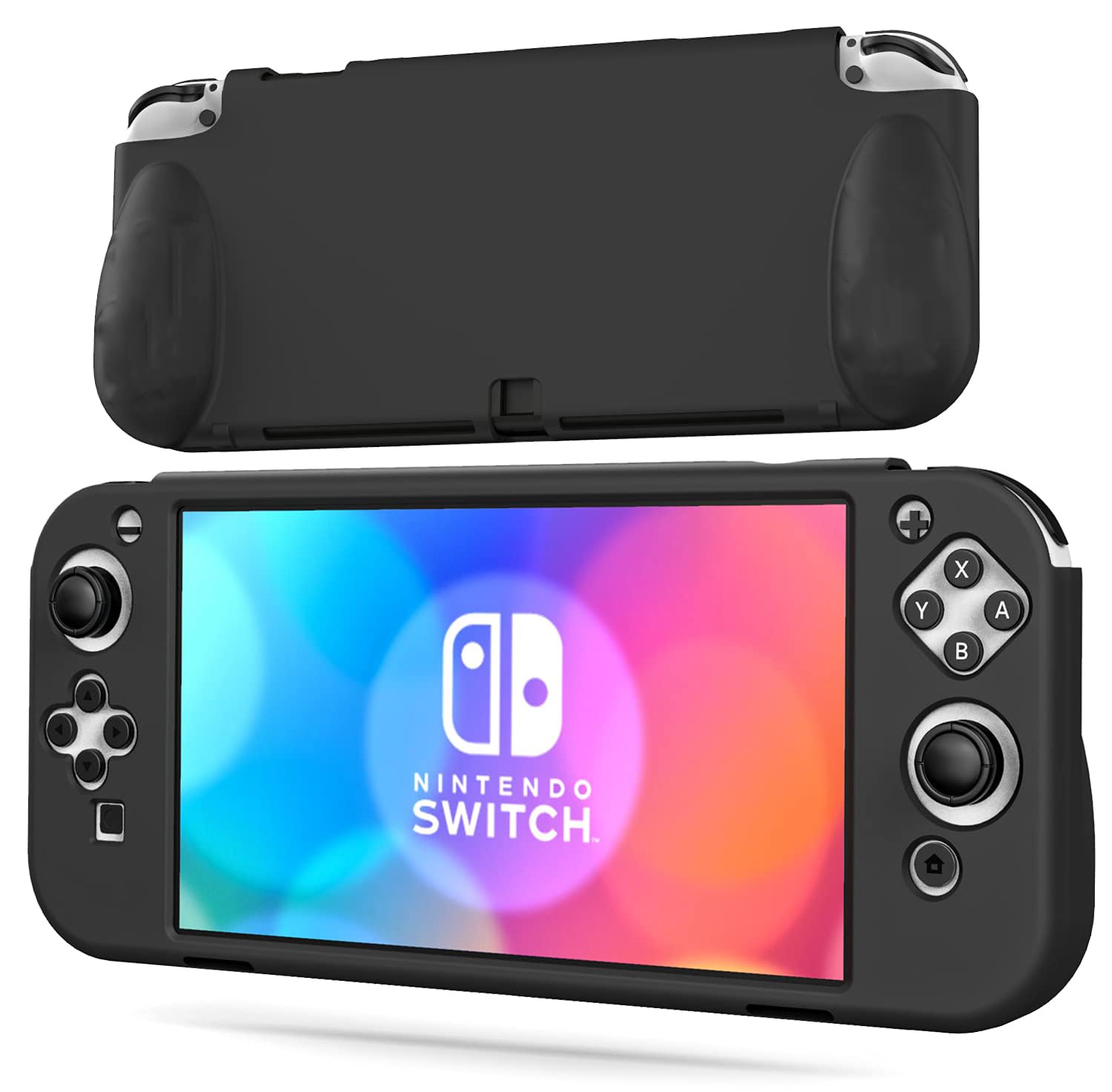 New World Protective Cover Case for Nintendo Switch OLED, Silicon Cover Case for Nintendo Switch OLED Console -Black