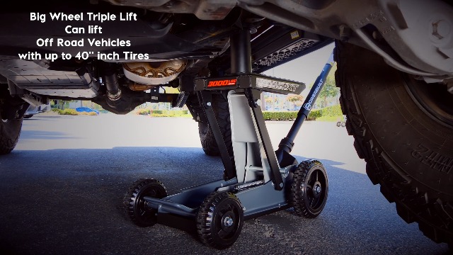 Amazon.com: Powerbuilt Big Wheel Triple Lift Garage Jack, 3000
