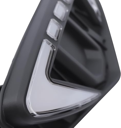 Miniatura 4 de Para 2021 2022Nissan Navara NP300 LED DRL luces de circulación diurna con luz antiniebla de señal de giro 1 par izquierdo+carcasa negra derecha