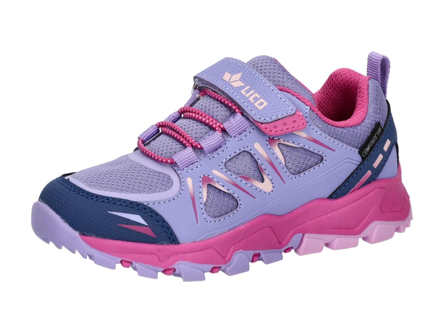 Lico Allen VS Trekking Shoes, Purple/Pink/Pink, 34 EU
