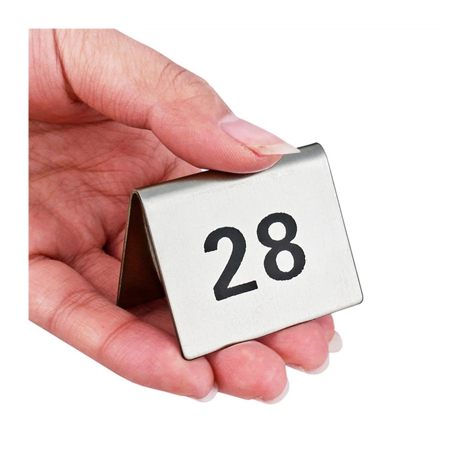 Numery stołów, Numery stołów 1-50 Namiot ze stali nierdzewnej dwustronny 2"x1,6"x1,6"(1-25)