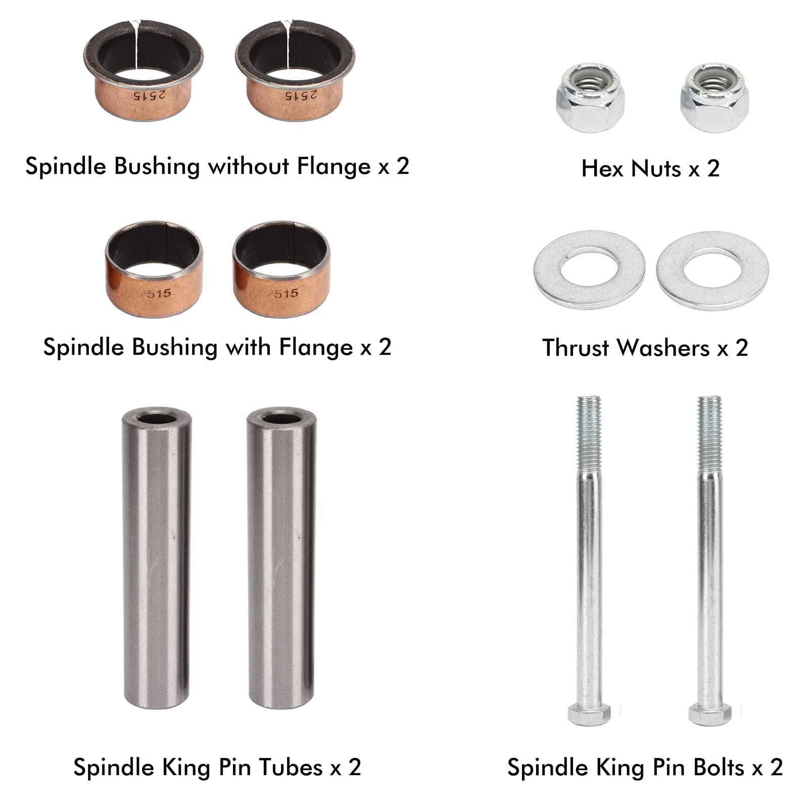 Akozon Spindelstift-Reparatursatz, Wagenspindel-Reparatursatz 70745 G01 614034 Ersatz für EZGO RXV 2008- und EZGO TXT/PDS 2001- Wagenzubehör