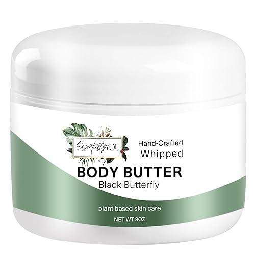Black Butterfly Strawberry,Green Apple, Apricot, Jasmine,Vanilla, Whipped Body Butter Nourishing Mango Butter, Grapeseed Oil, Rosehip Oil, Vitamin E