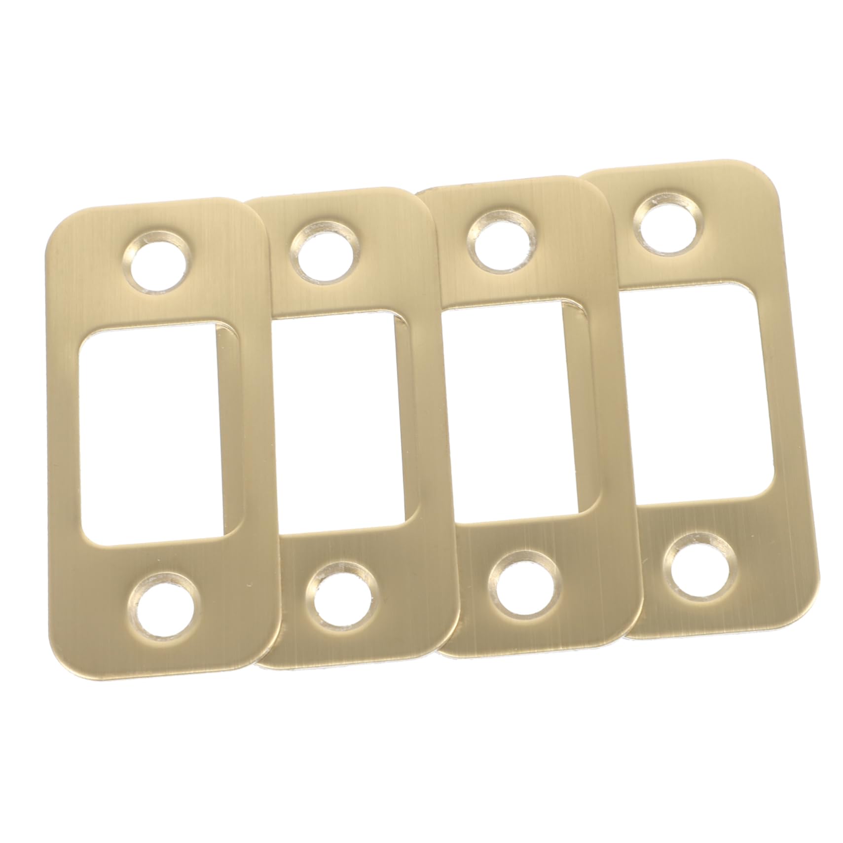 OSALADI 20pièces Plaques De Gâche De Sécurité Lot Pour Renforcement De Porte Compatible Avec Divers Pênes Finition Dorée Résistantes à Pour Usage Résidentiel Et Commercial