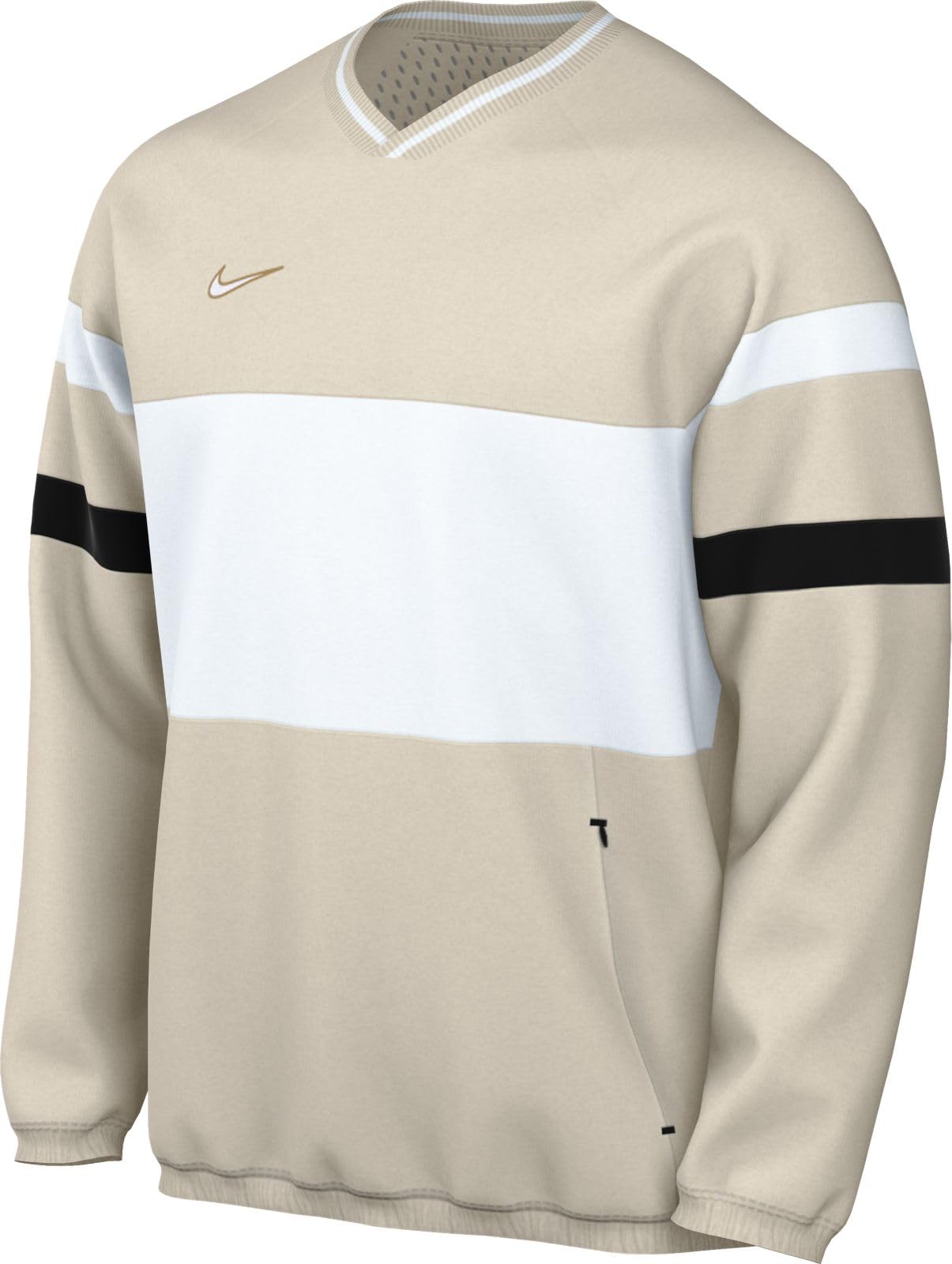Nike Men's Academy Dri Fit Crew Global Football Top Beige Large
