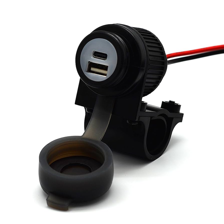 UUU専用 Amazon | Cliff Top オートバイデュアルUSBポート防水充電器 18W