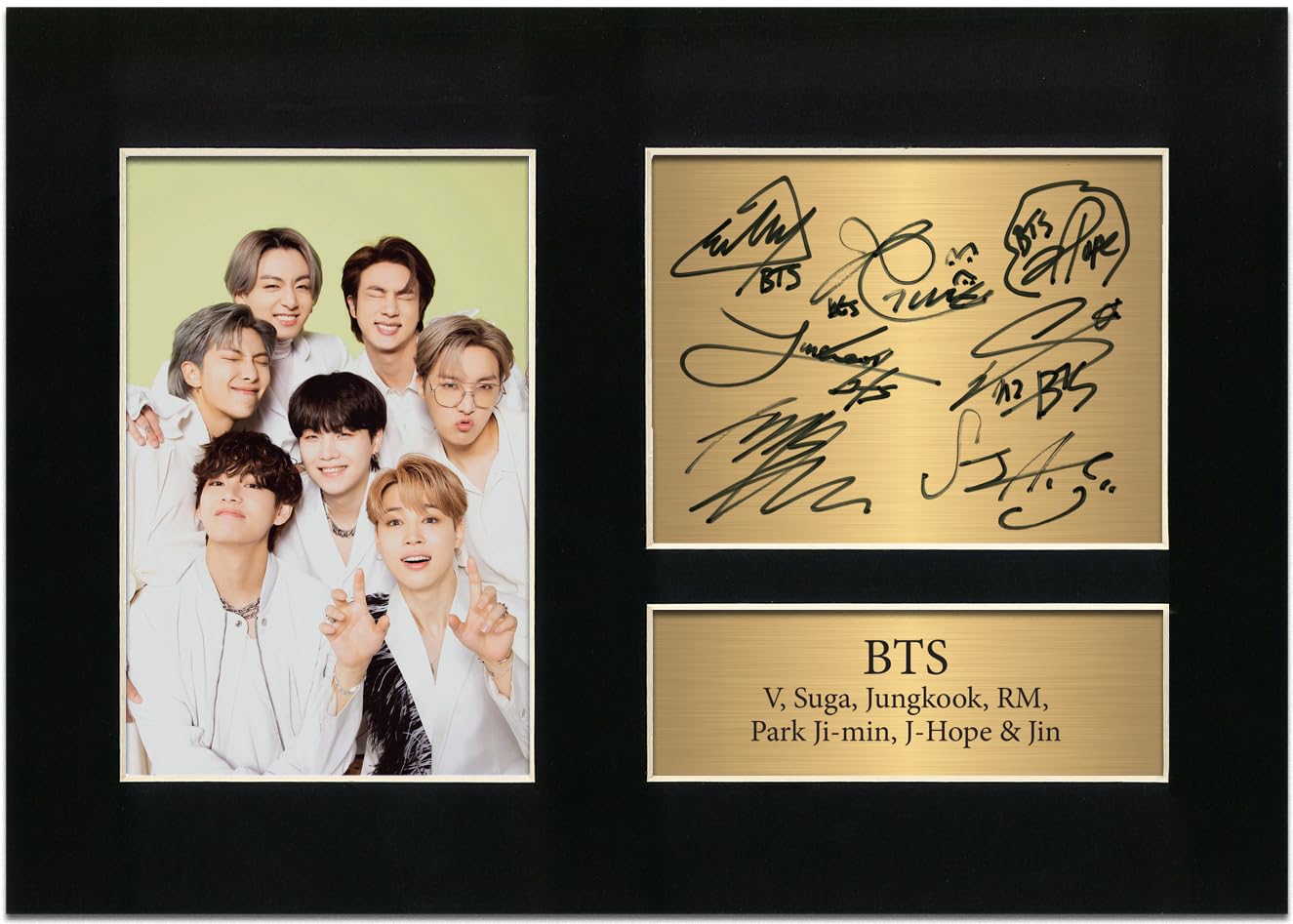 Zulu Image Black Bts Band A4 Printed Autograph Photo Reproduction Print Picture Display No42,