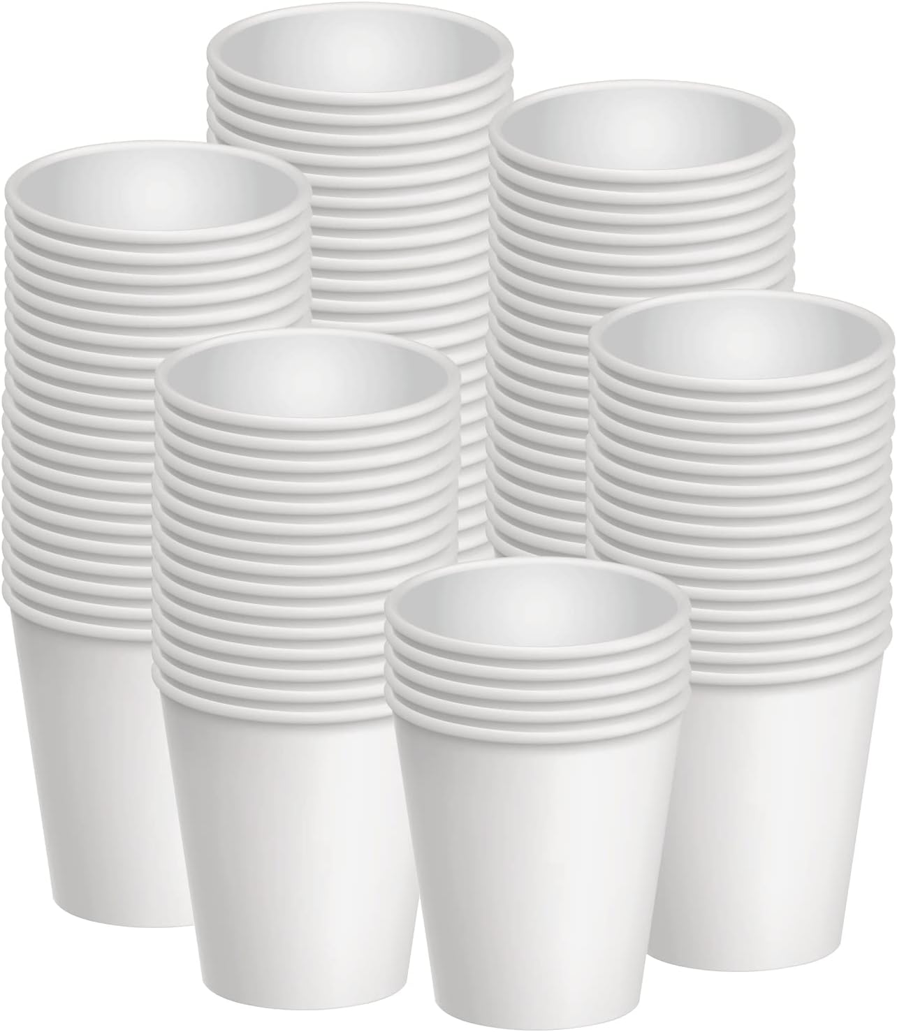 Axe Sickle 300 Pcs 6 Oz Disposable Paper Cups, Hot and Cold Beverage Drinking Cup for Coffee, Water, Juice for Party, Picnic,Travel,and Events