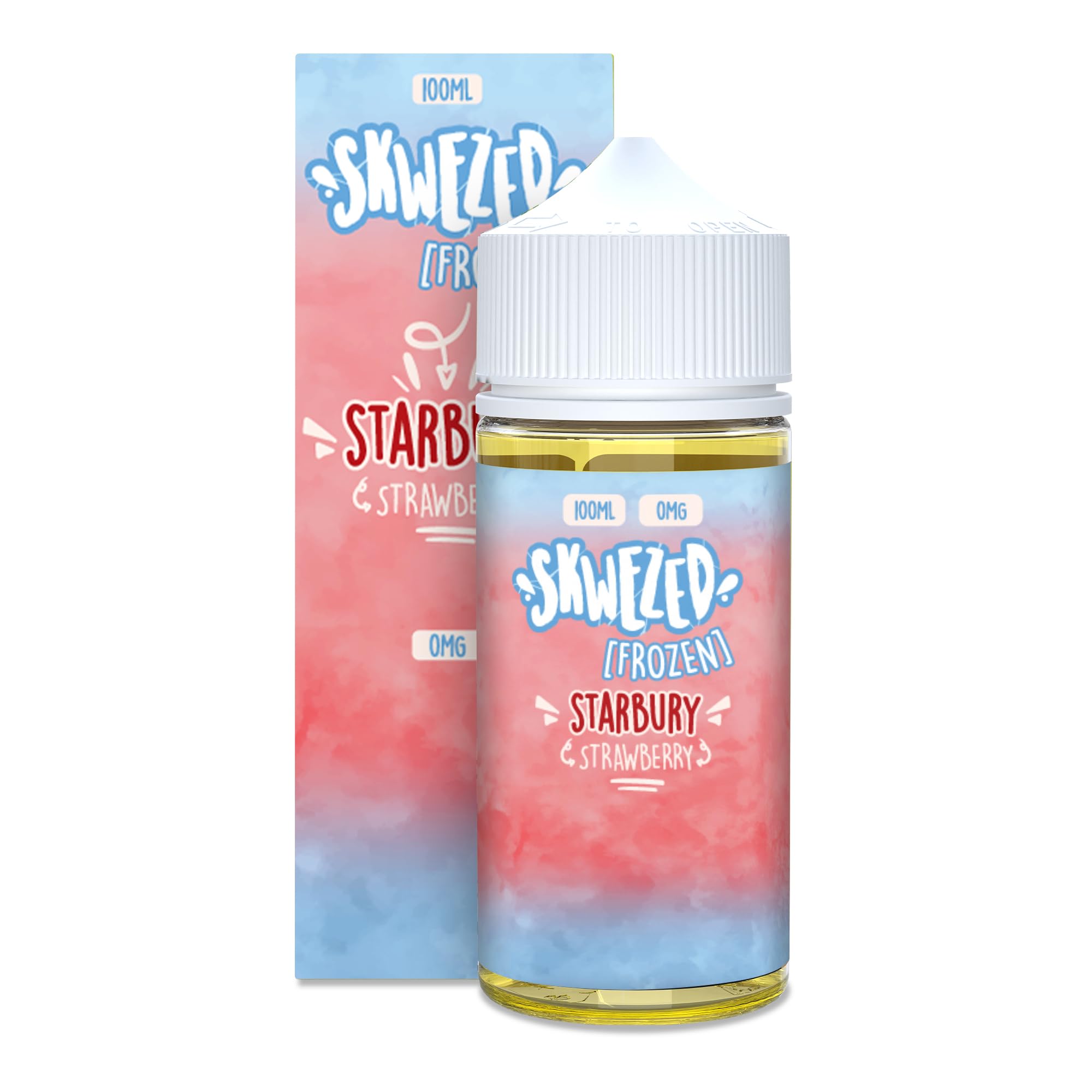 SKWEZED VAPE 電子タバコ リキッド (Strawberry ICE, 100ml)