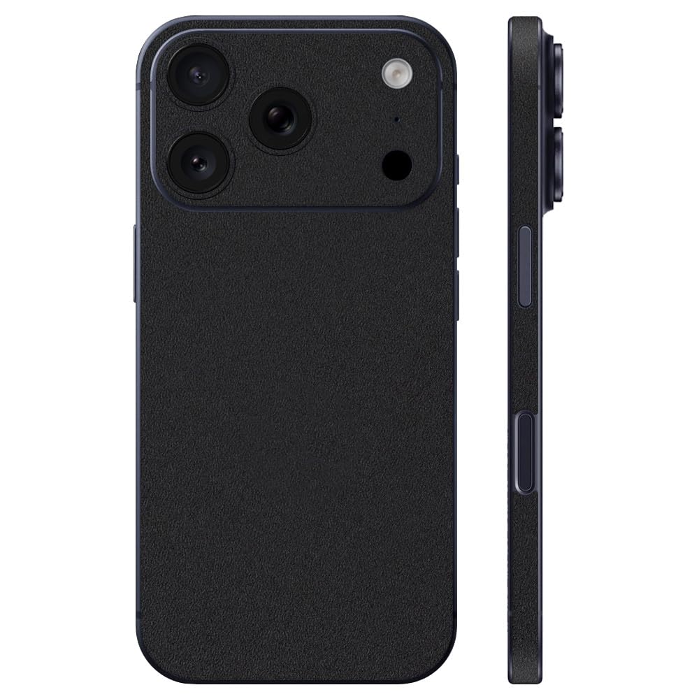 Amazon | wraplus スキンシール iPhone17 Pro 対応 ブラック 背面 側面