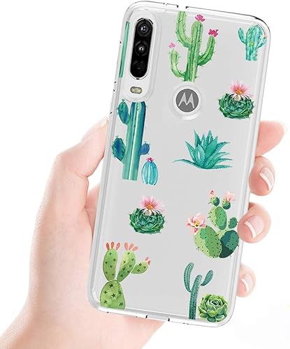 Miniatura 5 de Funda de teléfono para Moto One Action CaseMoto P40 Power para niñas y mujeres, TPU suave y transparente a prueba de golpes, funda protectora
