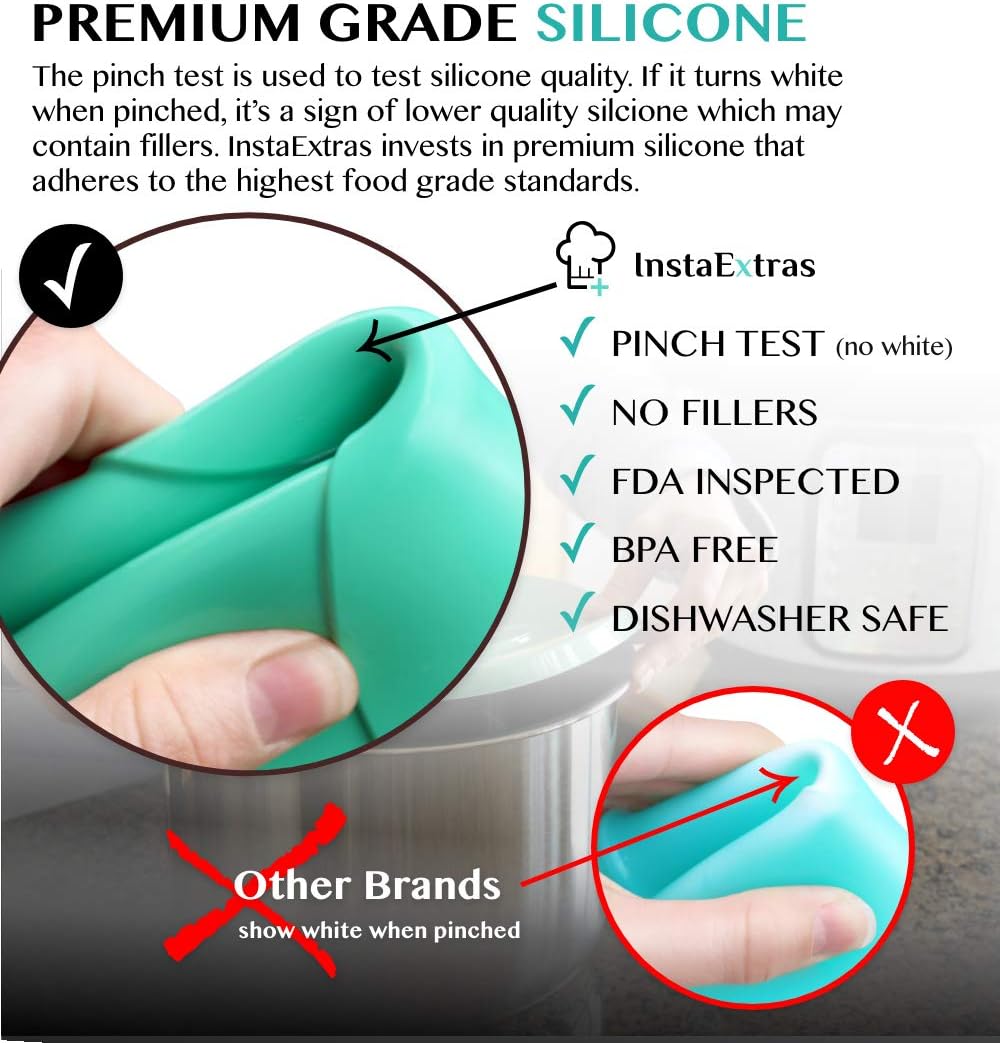 IP Silicone Lid 8 QT - InstaPot Inner Pot Replacement Cover Sealing Accessory Fits Duo80, DUO Plus, Max, LUX, Lux80 8 Quart - Best Accessories for Insta Pot Pressure Cooker